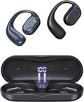 Haowolf Wireless Open Ear Headphones: 40H Playtime, IPX6, LED Display