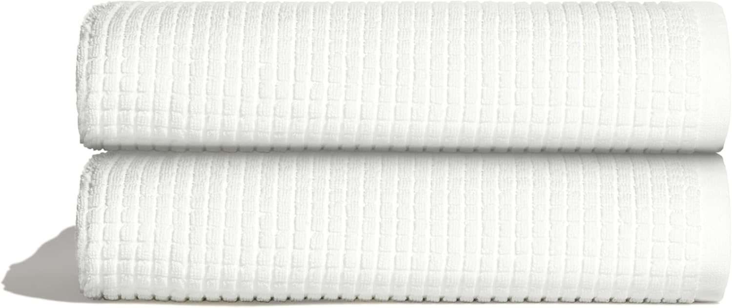 Luxury Terry Cotton Waffle Bath Towel Set for Everyday Use