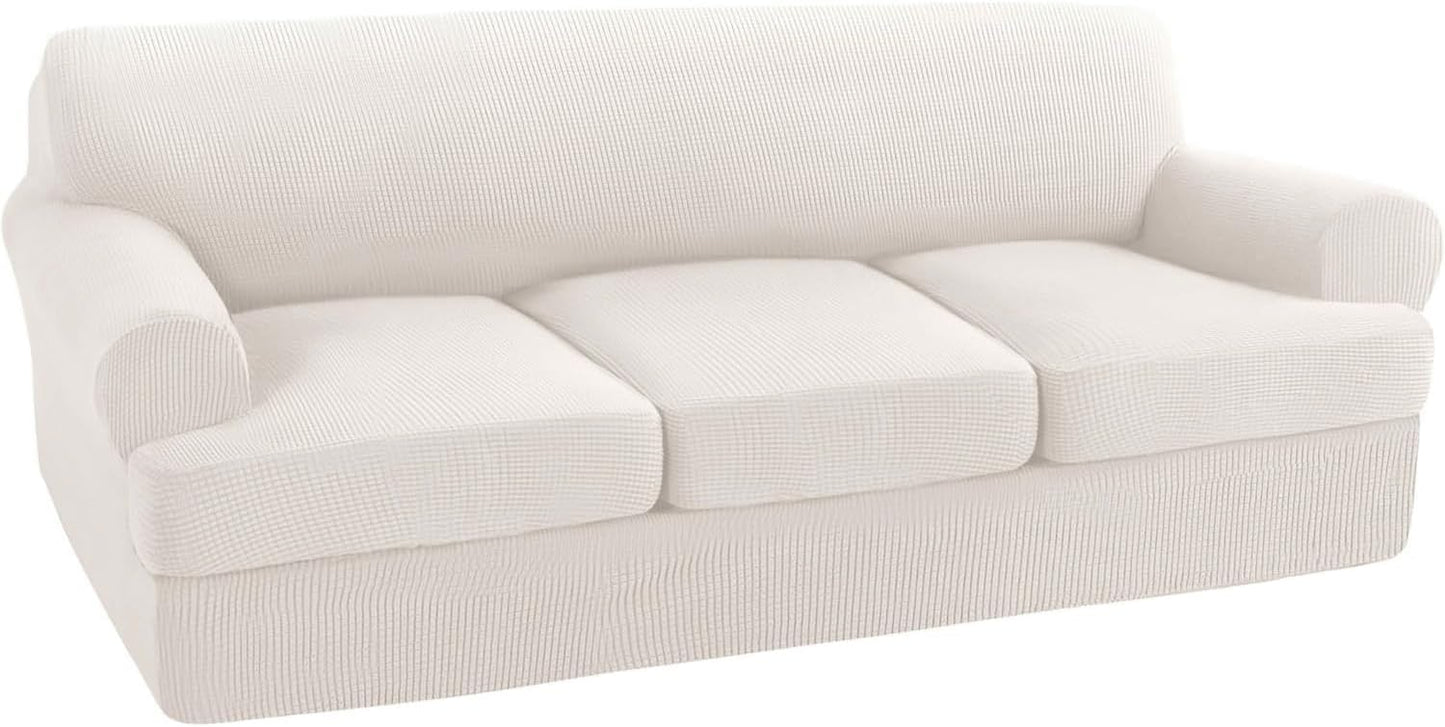 Turquoize 4 Piece T Cushion Sofa Slipcovers for Stylish Protection