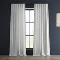 Premium Light Filtering Linen Curtain: HPD 50x84 Rice White