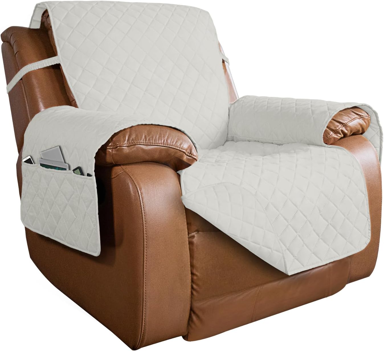 PureFit Reversible Quilted Sofa Cover for Oversized Recliners