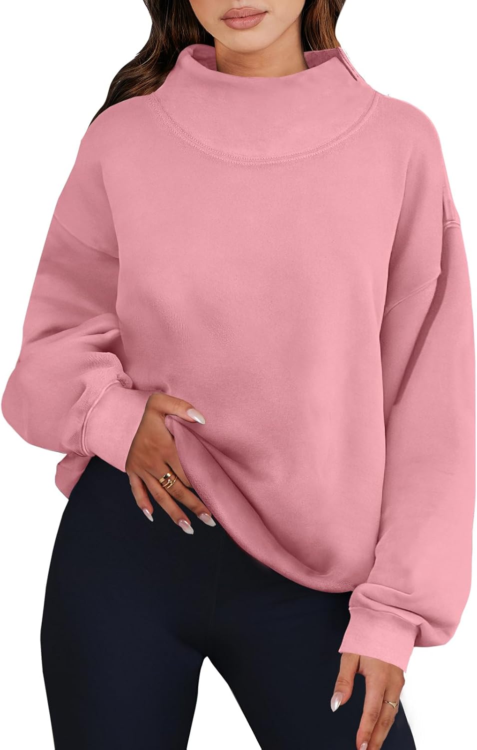Oversized Turtleneck Sweatshirts for Women - Fall Fashion 2025