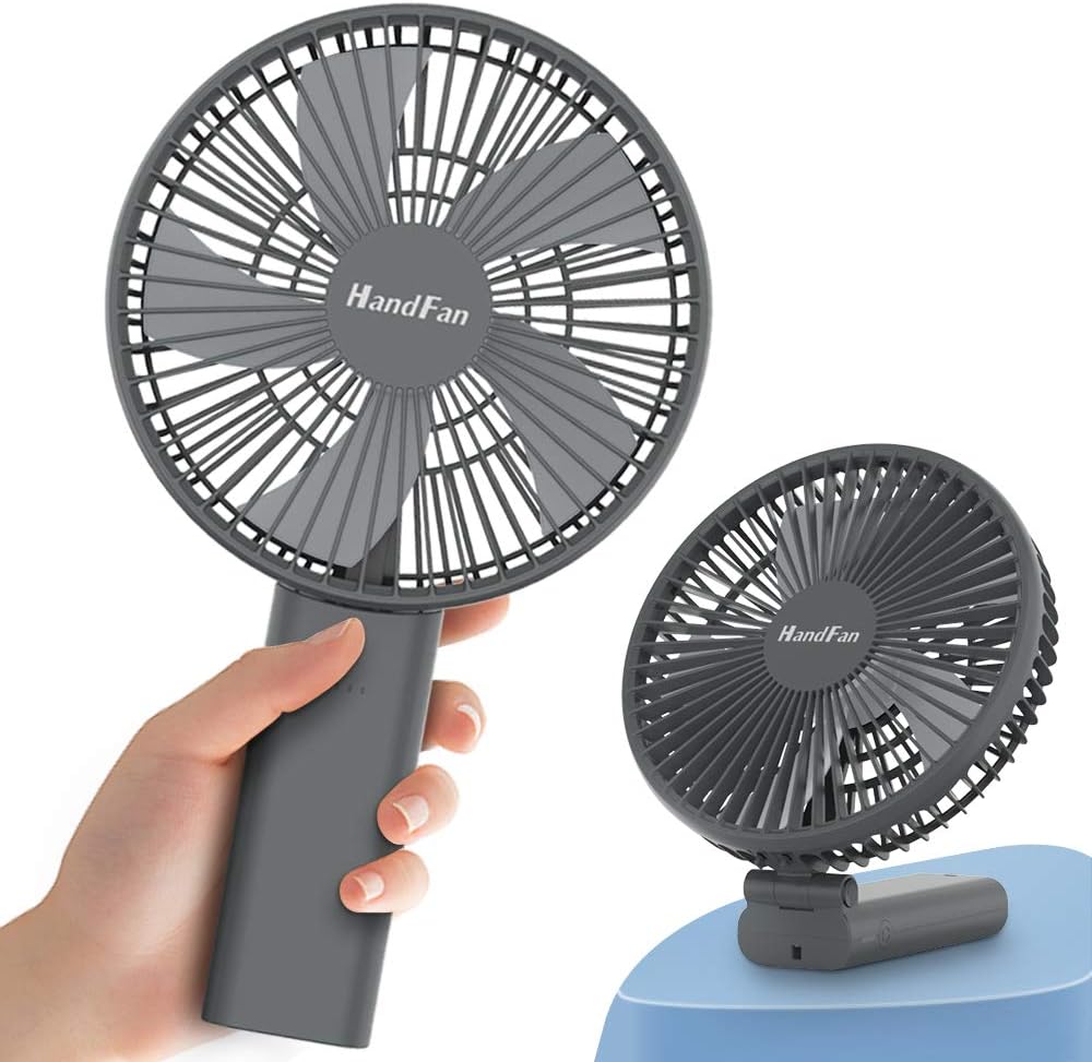 Portable 6-Inch HandFan: Strong Airflow