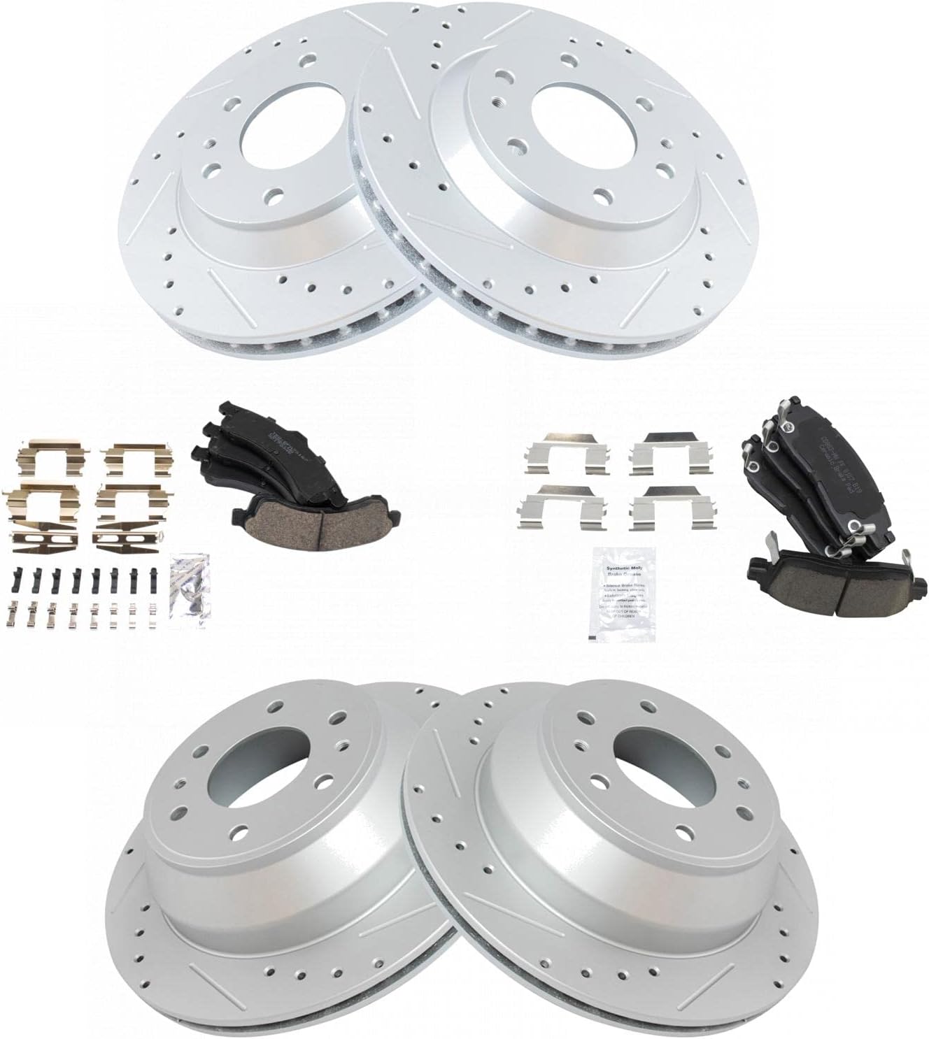 Premium Brake Pad & Rotor Kit for 2004-2005 Buick Rainier