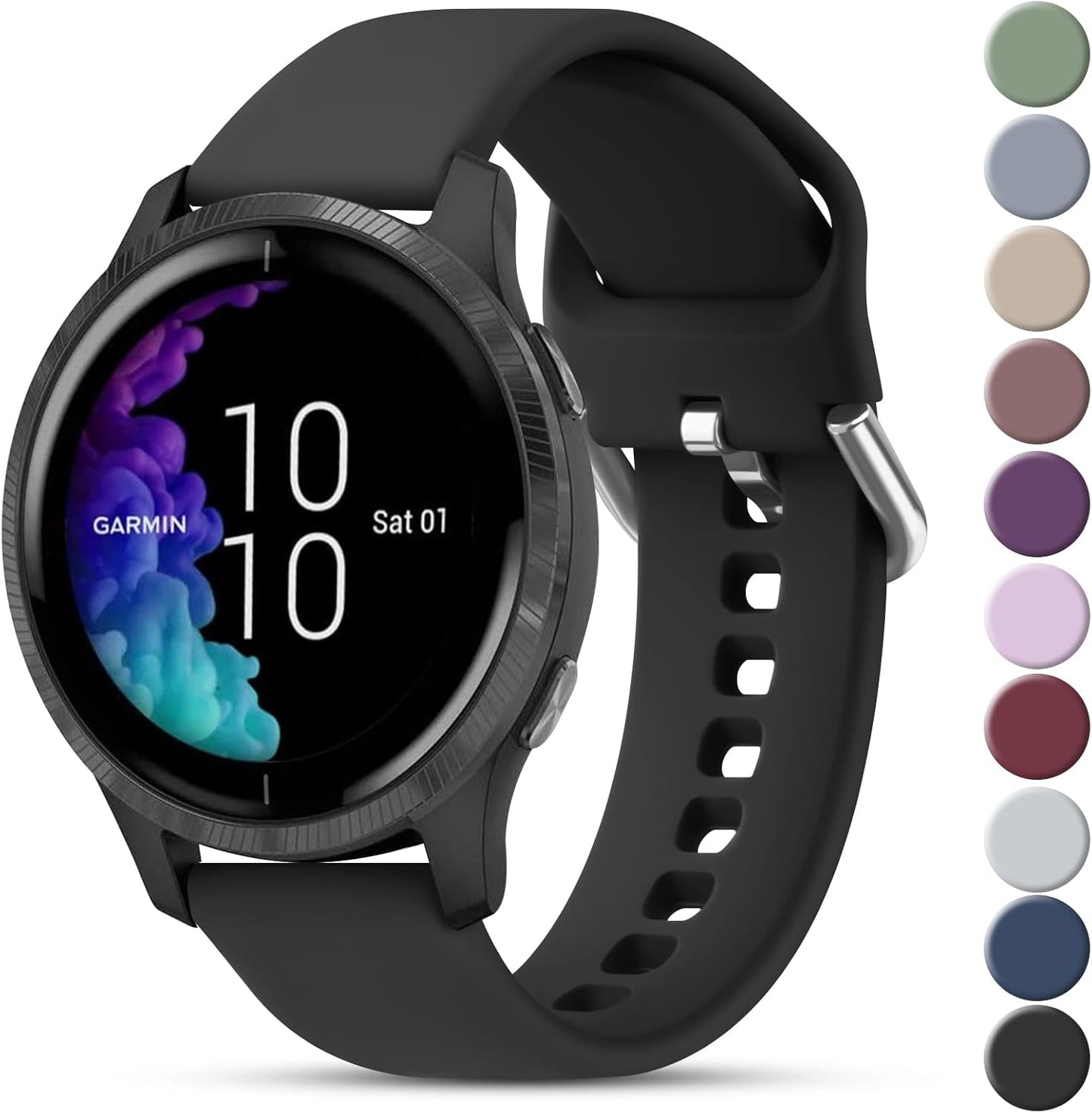 Soft Silicone Replacement Band for Garmin Watches