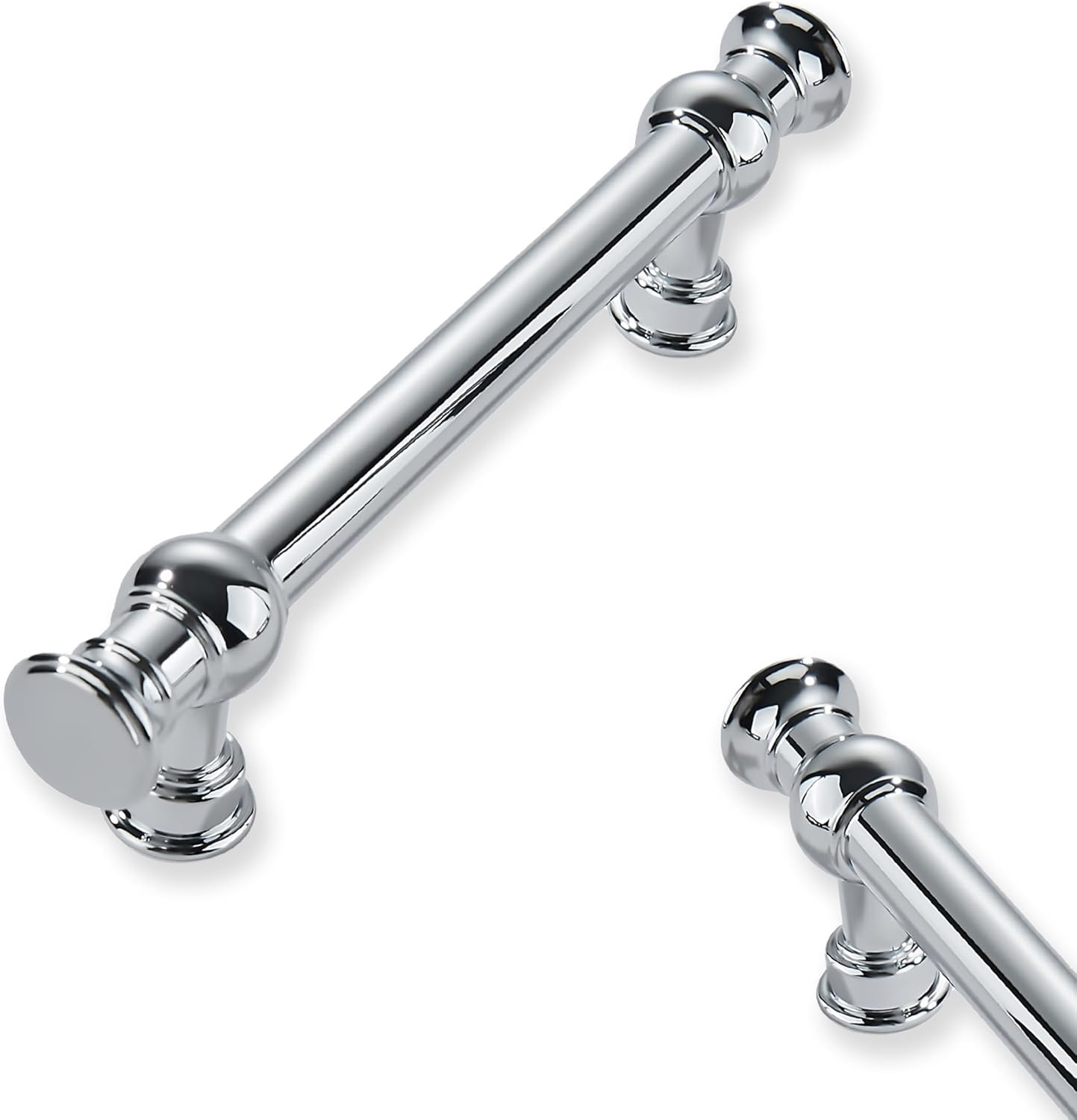 10-Pack 3in Polished Chrome Cabinet Pulls for Kitchen Hardware