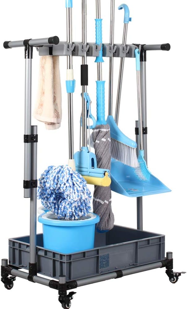 Broom And Mop Holder For Easy Cleaning Tool Storage Solutions
