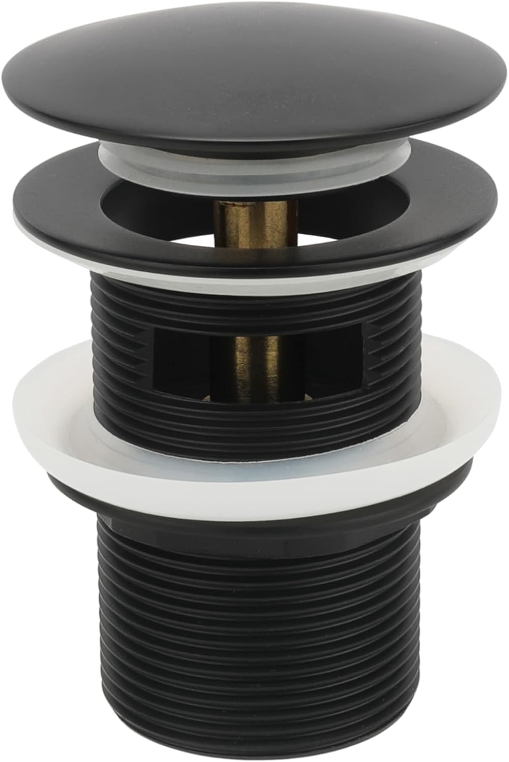 Matte Black Freestanding Bathtub Drain Stopper for Easy Use