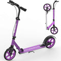 Kick Scooter for Ages 6+ Kids Teens & Adults - Foldable Big Wheel Ride