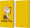 Peanuts Charlie Puppy Hug Leather Wallet Case for iPad 10.2