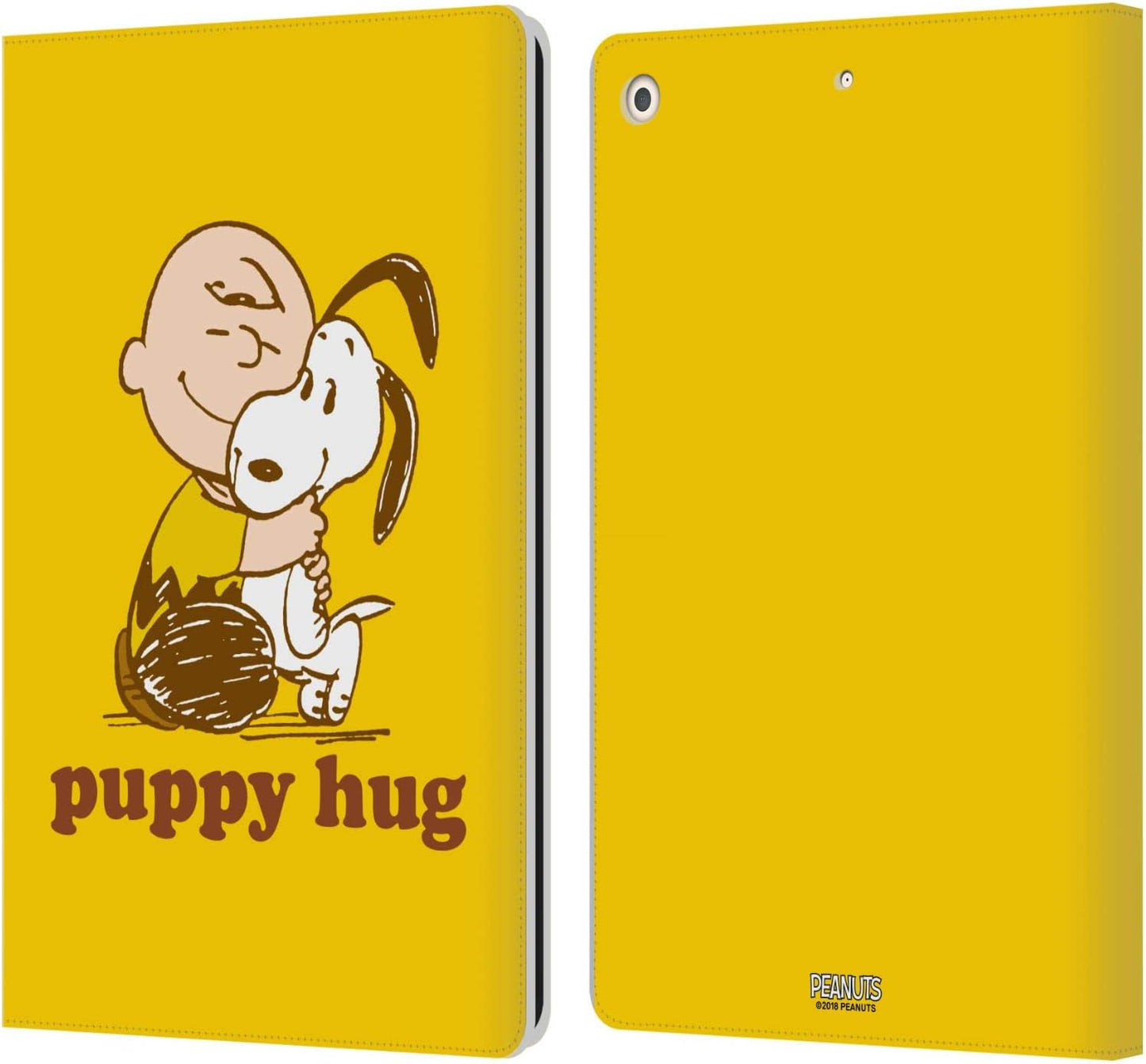 Peanuts Charlie Puppy Hug Leather Wallet Case for iPad 10.2