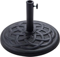 C-Hopetree 42 lb Heavy Duty Round Base Stand for Patio Umbrella