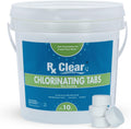 Rx Clear 1 in Chlorine Tabs 10 Pounds - LongLasting Pool Sanitizer