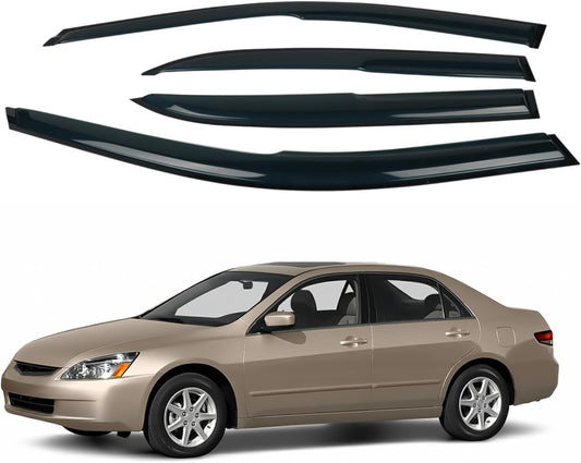 4PCS Rain Guards Window Visors for 2003-2007 Honda Accord