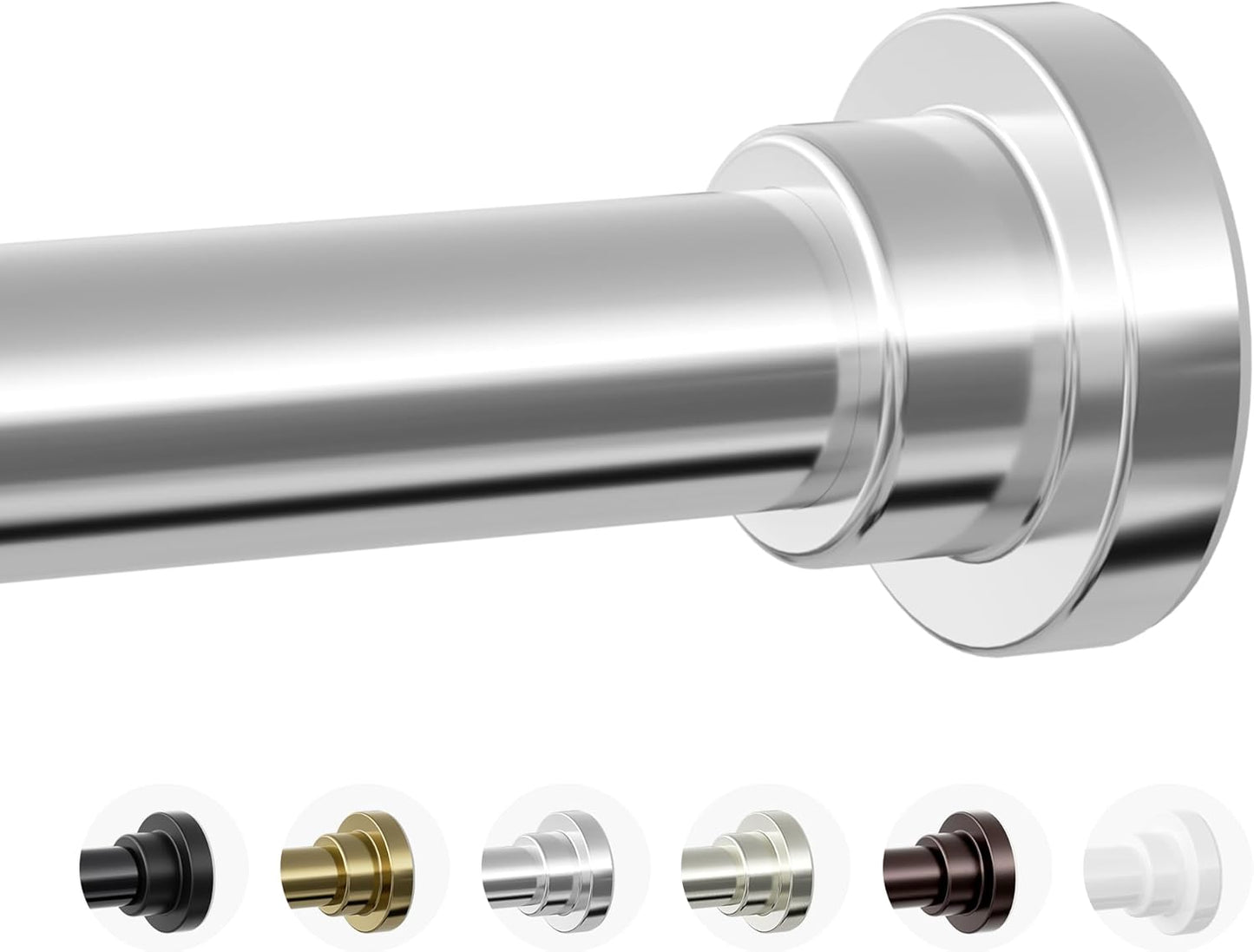 Adjustable 1 Heavy Duty Tension Rod - No Drilling, No Rust! 
