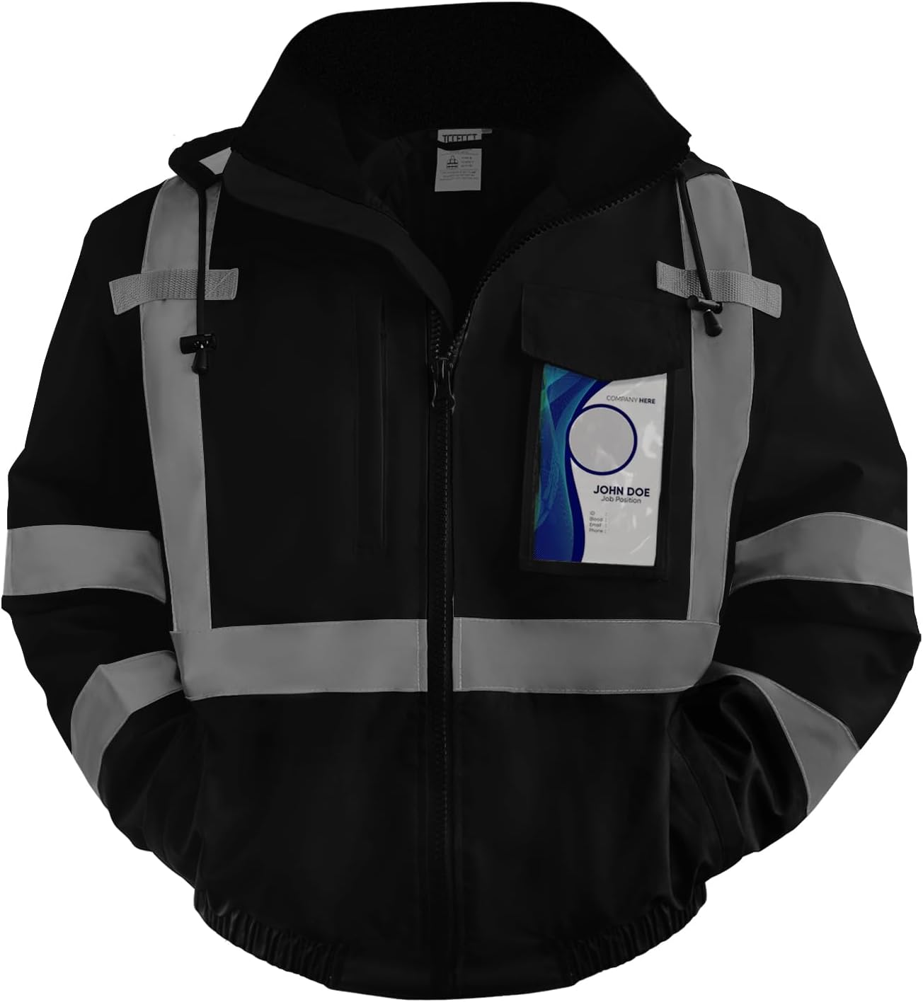 Hi Vis Reflective Safety Jacket for Men & Women, Class 3 Quality