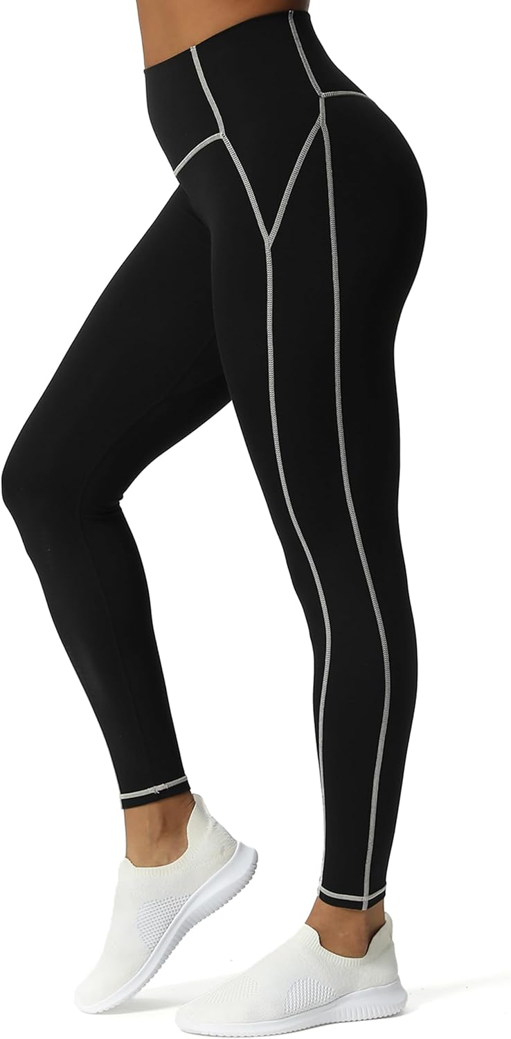 Aoxjox Workout Leggings for Women - High Waisted Gym Pants