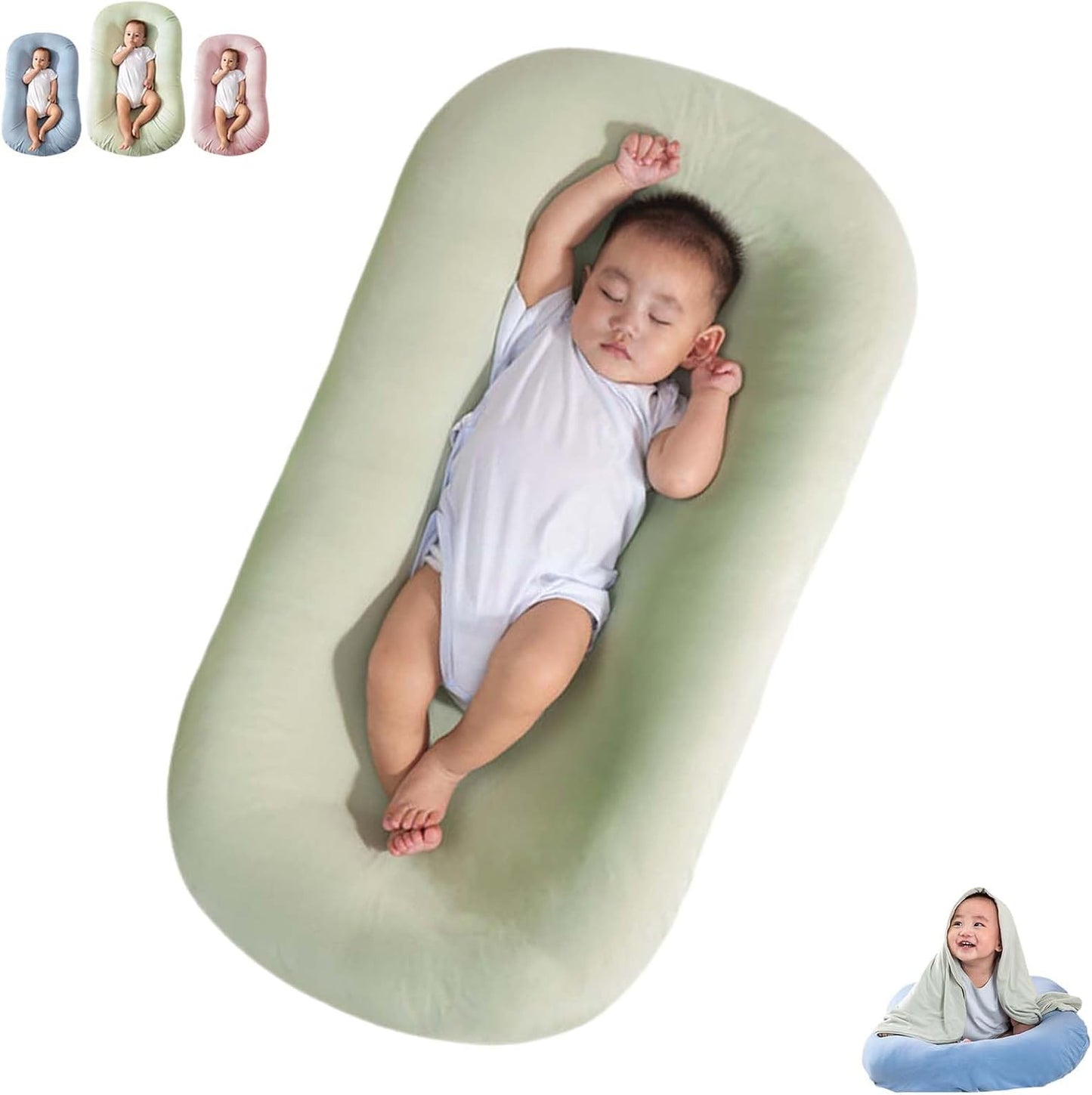 Soft Breathable Baby Lounger for Infants - Saanerueen