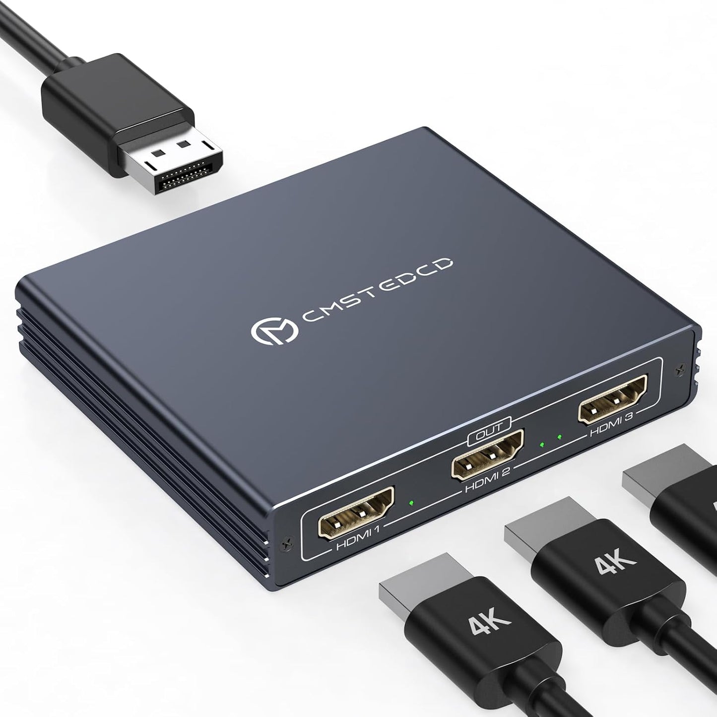 DisplayPort to HDMI Splitter for Multi Monitor Setup 4K@60Hz