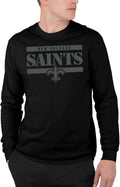 Unisex Carolina Panthers Stencil Long Sleeve T-Shirt - Cotton Fit