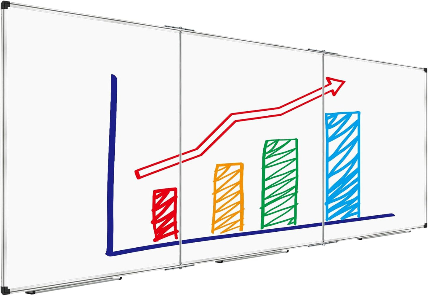 XBoard Extra Large Magnetic Whiteboard for Home and Office Use