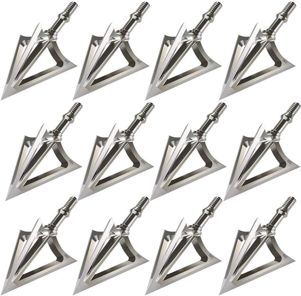 Archery Broadheads 100/125 Grain Fixed Blades for Precision Shooting