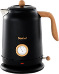 Seehot 1.7L Electric Kettle with Thermometer - Fast, Precise Boil