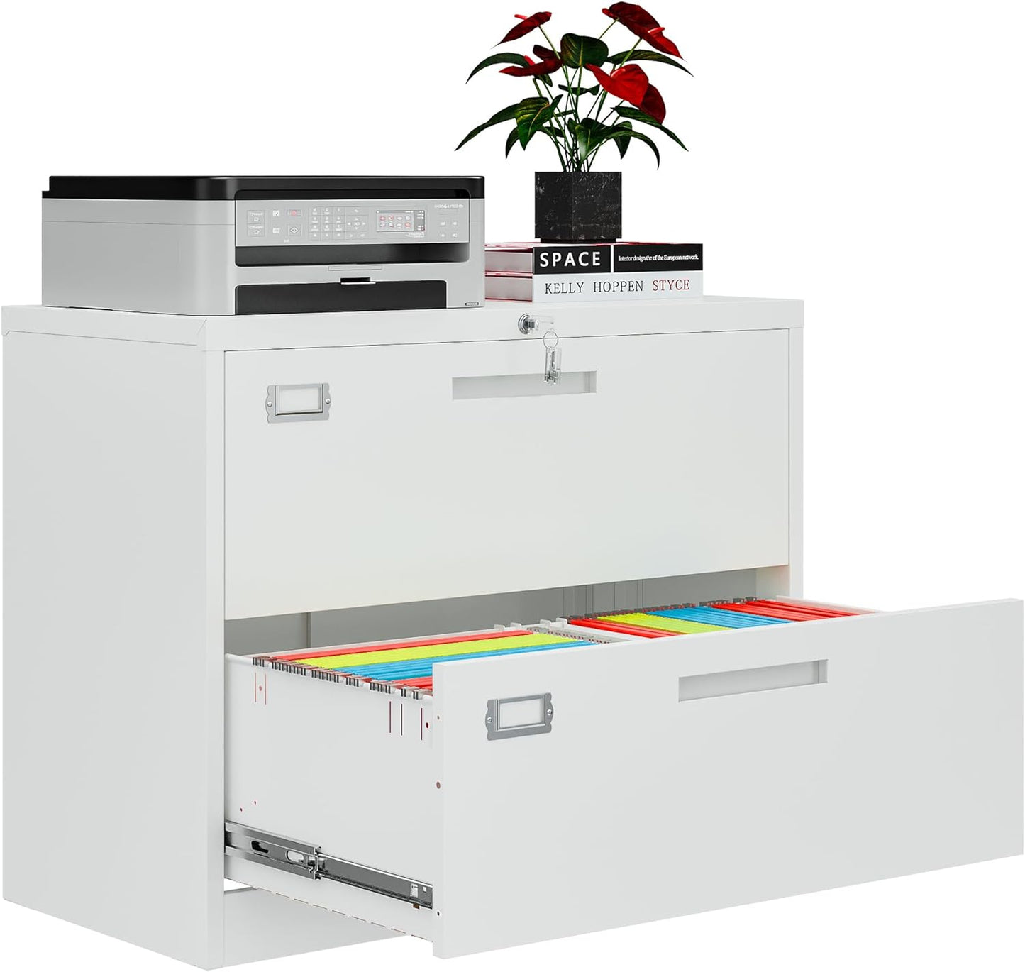 2 Drawer File Cabinets for Home Office with Locking System