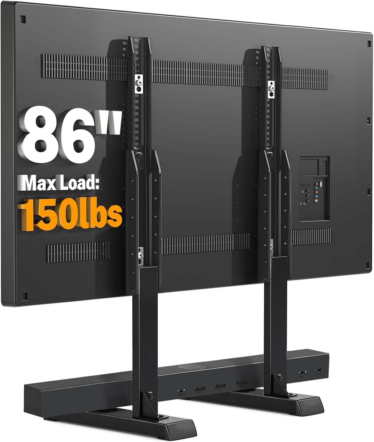 5Rcom Large TV Stand - Height Adjustable for 37-86 TVs