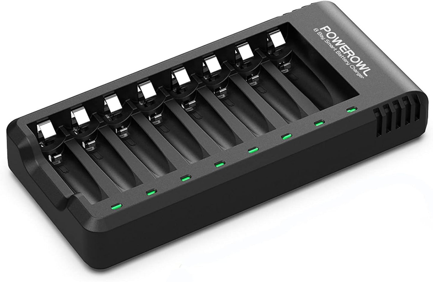POWEROWL 8 Bay USB Charger for AA AAA Batteries