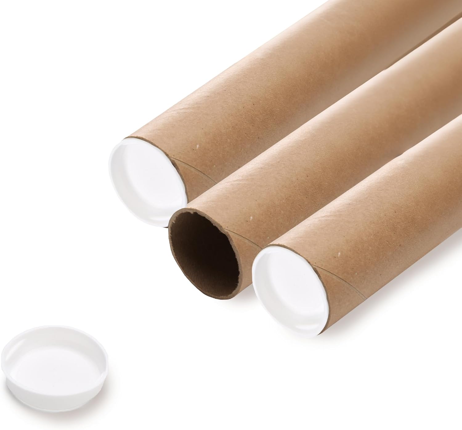 Brown Kraft Mailing Tubes 2x18 for Shipping and Storage Needs