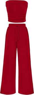 PRETTYGARDEN Womens Ribbed Knit 2 Piece Summer Set - Cozy Travel Wear