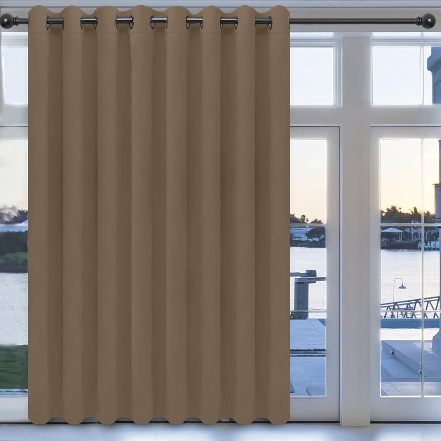 Easy-Going Blackout Door Curtains for Bedroom and Living Room