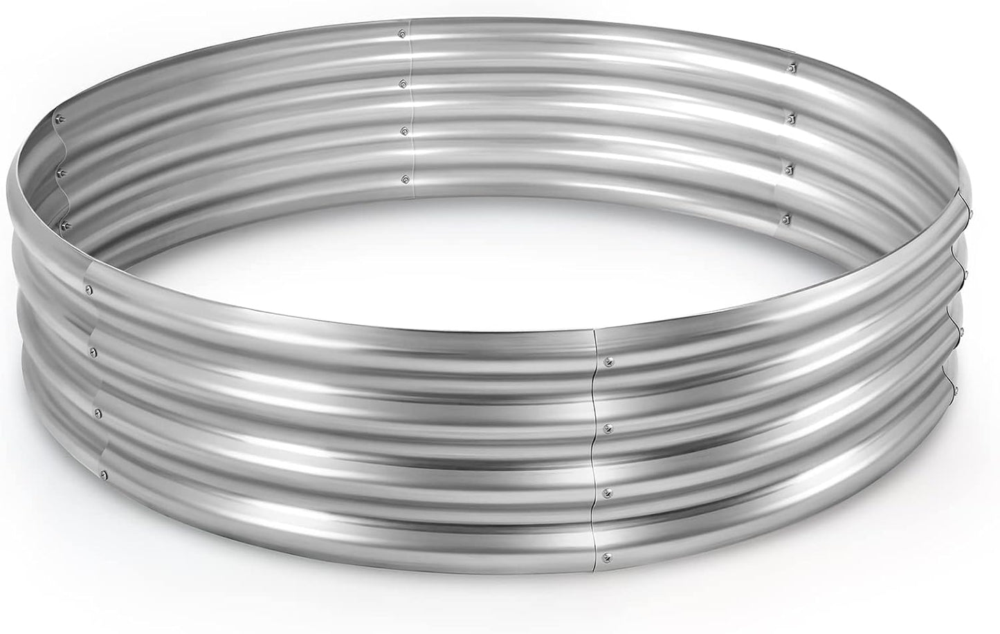Land Guard Galvanized Raised Garden Bed Kit for Outdoor Planting