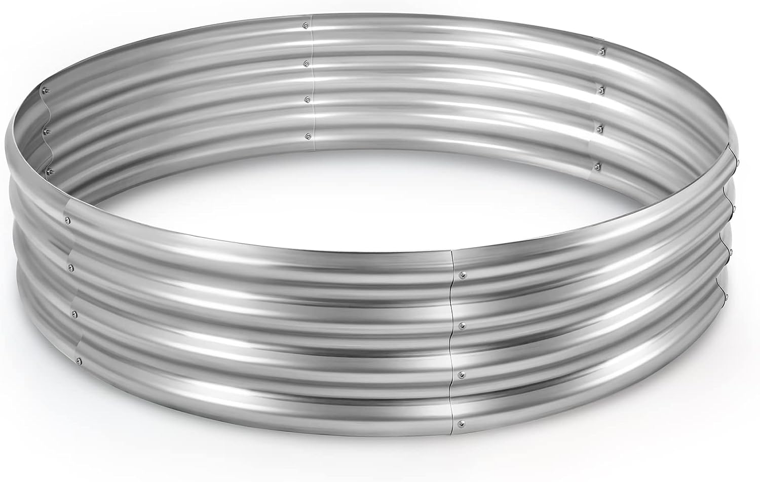 Land Guard Galvanized Raised Garden Bed Kit for Outdoor Planting