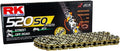 RK Racing Chain GB520SO-130 Gold O-Ring Chain for Motorcycles