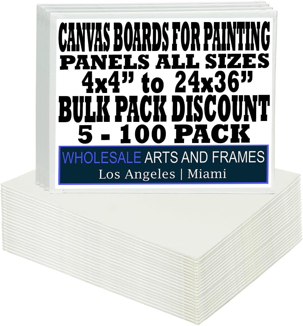 24x36 Canvas Boards for Painting - Quality Bulk Pack of 24