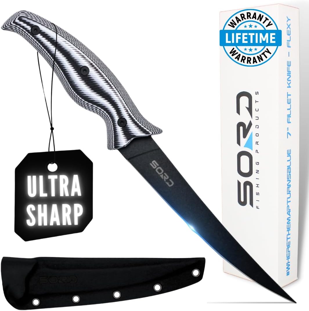 SORD 7in Full Flex Fillet Knife - Razor Sharp Boning Knife