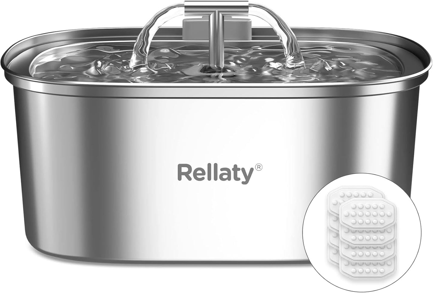 Cat Water Fountain Stainless Steel: 108oz Pet Drinking Fountain