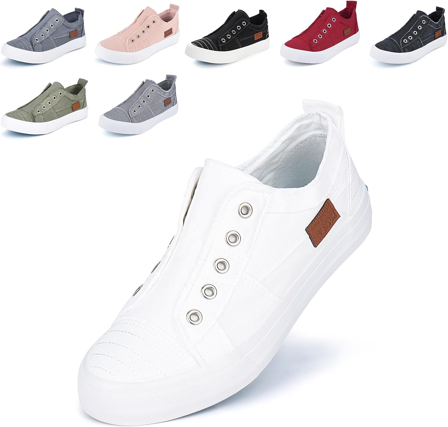 JENN ARDOR Women's Slip On Fashion Sneakers for Casual Comfort