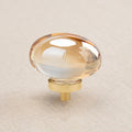 16 Pack Gold Champagne Crystal Cabinet Knobs - Elegant Glass Drawer