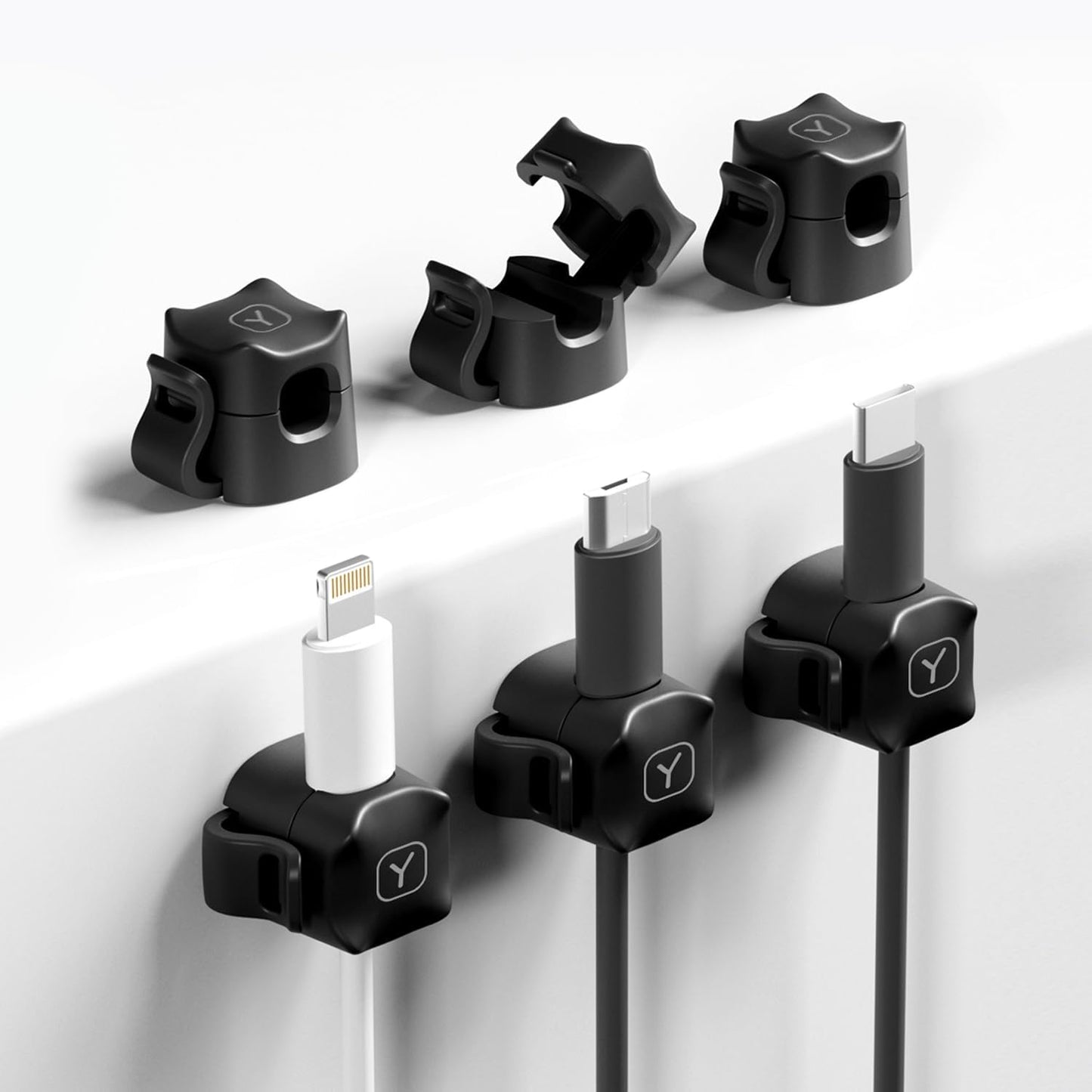 Stable Cable Clips for Wire Management