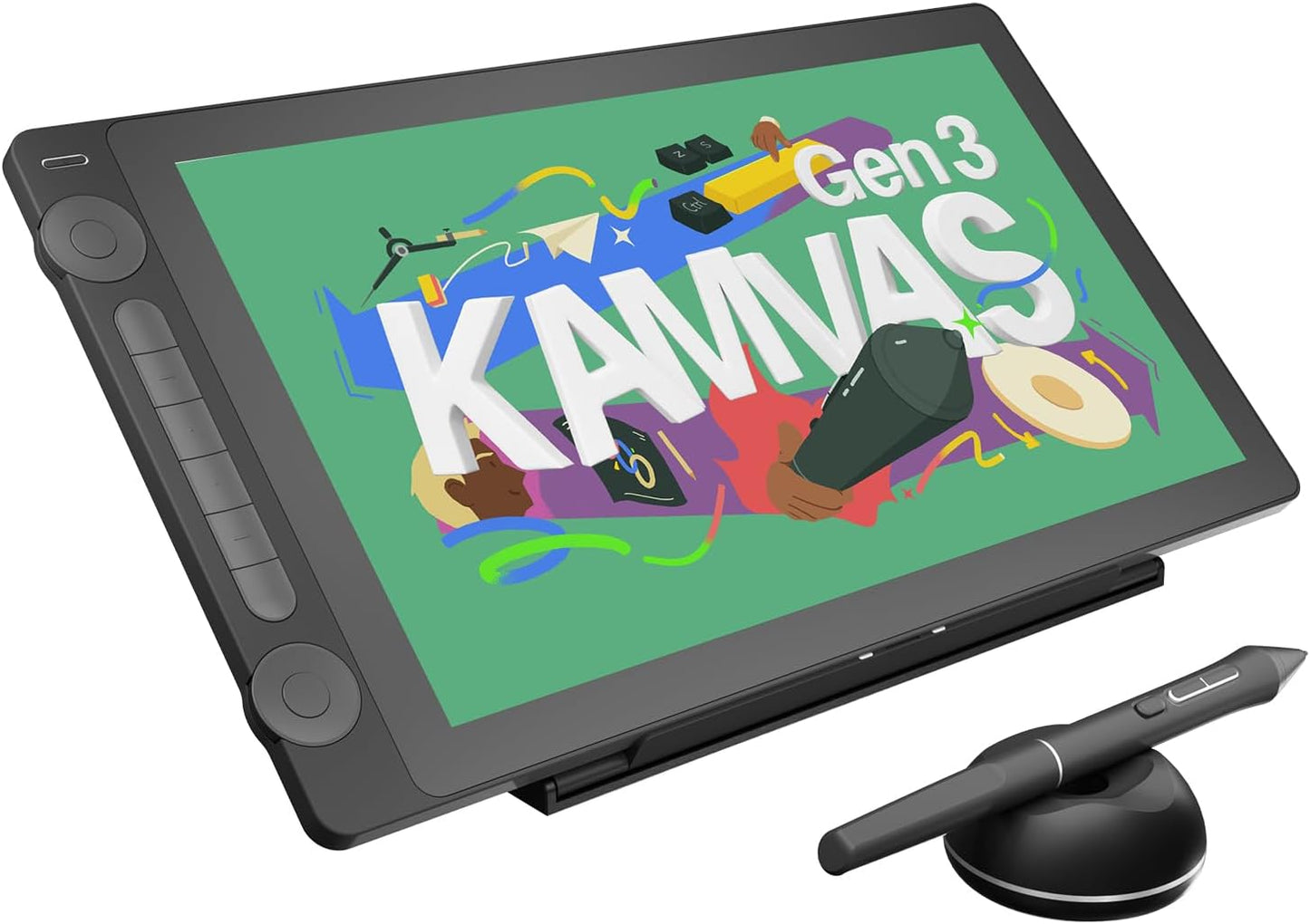 HUION KAMVAS 16 Gen 3 Drawing Tablet with 2.5K QHD Screen