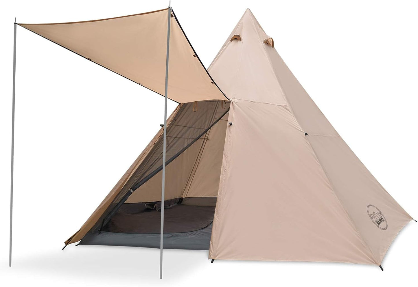 KAZOO 8-Person Waterproof Teepee Tent - Instant Setup!