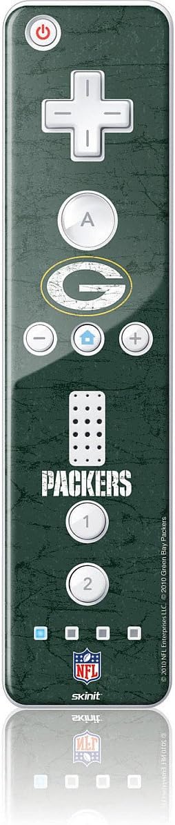 Official NFL Green Bay Packers Wii Skin - Distressed Design