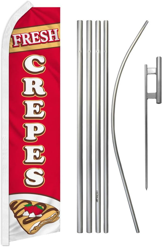 Infinity Republic Crepes Feather Flag - Boost Your Business