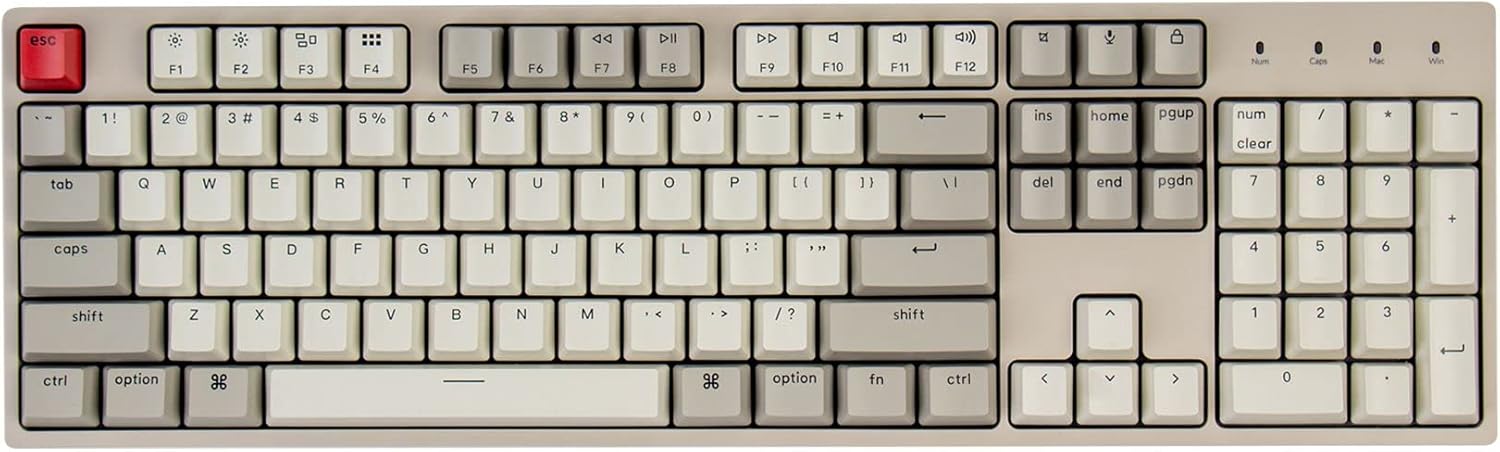 Keychron C2 Full Size Wired Mechanical Keyboard for Mac & PC