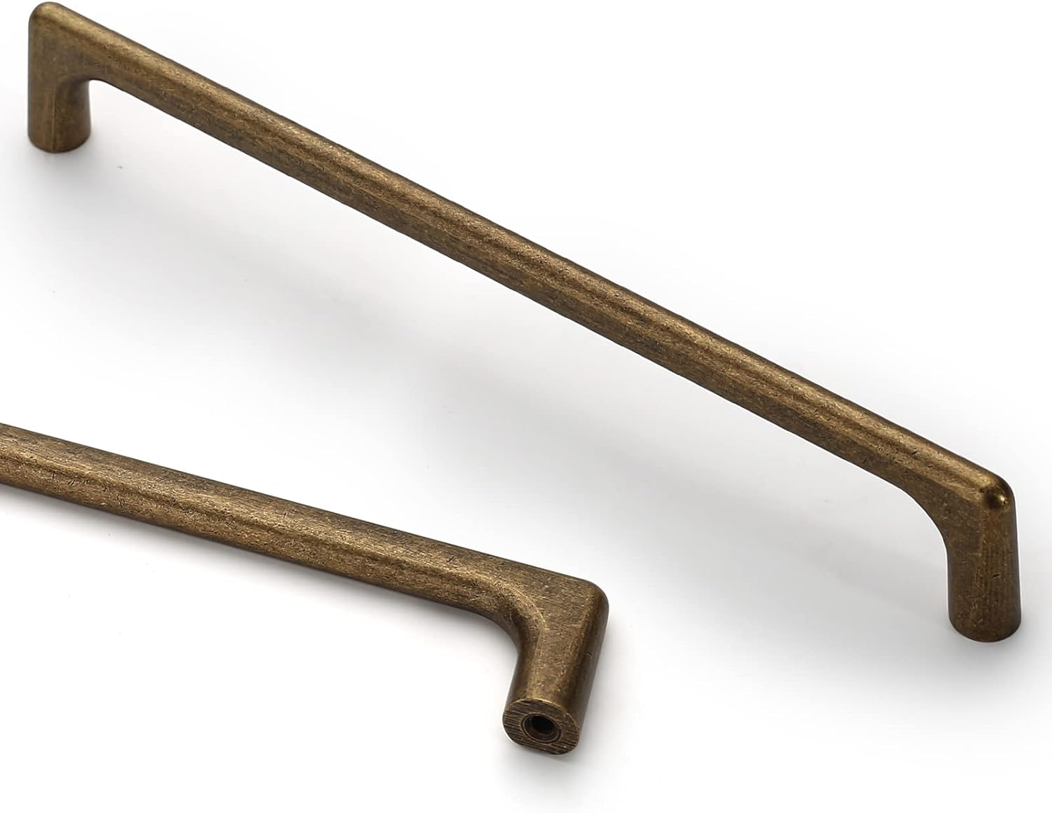 Antique Brass Cabinet Pulls - 10 Pack 7.5 Inch Handles for Home
