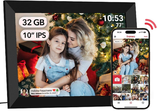 10.1 Inch WiFi Digital Picture Frame with Touch Screen Display
