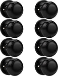 Probrico Black Half Dummy Door Knob Round Non-Turning Inactive Knob